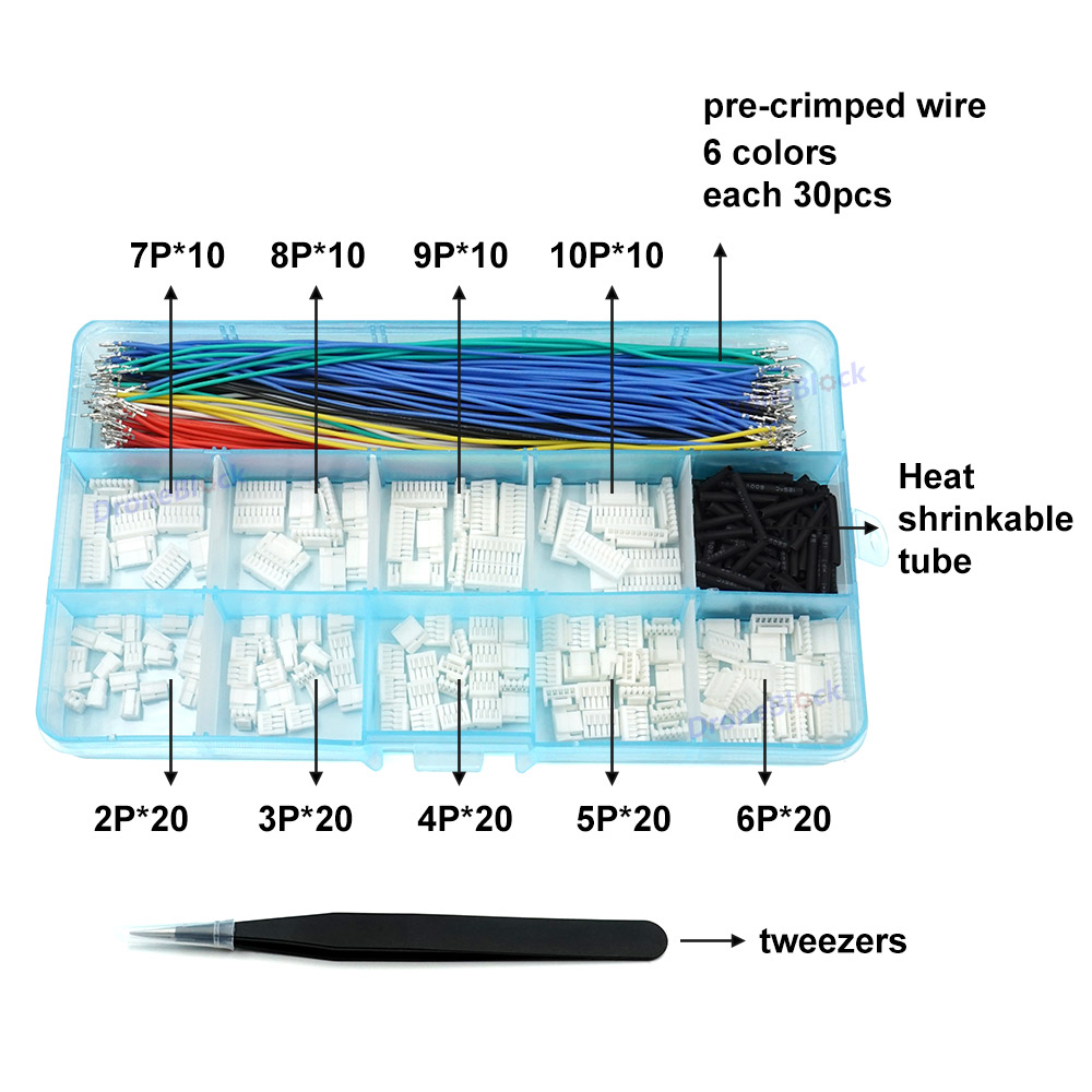 JST GH Connectors and Pre-Crim - огляд і ціна Drone Kit Hexacopter