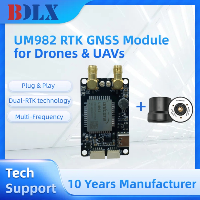 UM982 Dual Antenna RTK GNSS Mo - огляд і ціна Drone Kit Hexacopter